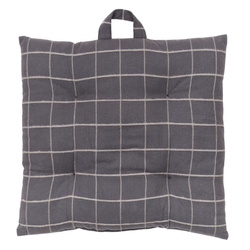 Kockás SOFT GEOMETRY székpárna, pamut, 40 x 40 cm