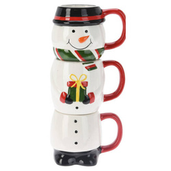 Karácsonyi figurás bögre szett, 3 x 280 ml