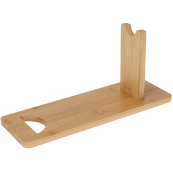 Fából készült borállvány, egy palackhoz, 30 x 10,5 x 14 cm