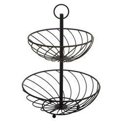 Fém állvány, 2 szint, magasság 38 cm