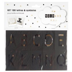 Fénydoboz betűk, 100 darab