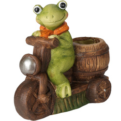 Béka alakú kerámia virágcserép, 15 cm