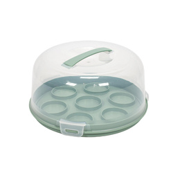 Hordozható torta- vagy muffindoboz, Ø 25 x 14 cm