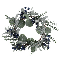 Karácsonyi koszorú bogyókkal, 30 x 8 cm