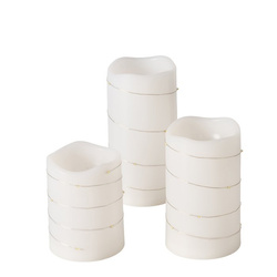 LED lánggal rendelkező gyertyák SARNIA, 3 db.