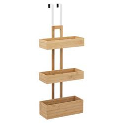 Függő fürdőszobai polc, 3 szint, zuhanyajtóra akasztható