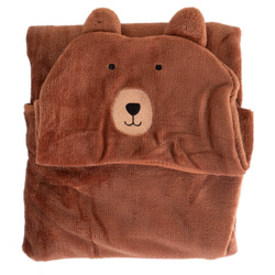 Kapucnis gyerek takaró TIBI, 100 x 70 cm