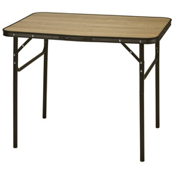 Fából készült mintás kempingasztal, összecsukható, 90 x 60 x 30 cm