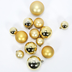 Karácsonyi díszgömb készlet különböző méretekben, 60 db.