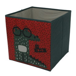 Textildoboz gyerekszobába, 30 x 30 x 30 cm