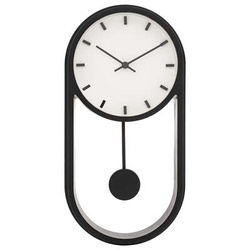 Fekete falióra inga ANTON, 39 x 20 cm