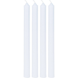 Kúpós gyertyák, 4 darab, fehér