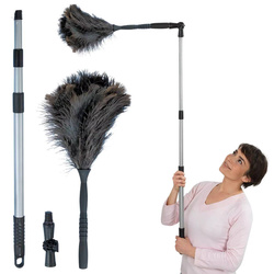 Teleszkópos fogantyúval ellátott portörlő seprű , 129-189 cm