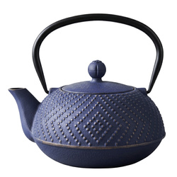 KAMIN öntöttvas teáskanna szűrővel, 900 ml, sötétkék