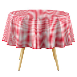 Kerek MINI VICHY terítő, Ø 160 cm, kockás