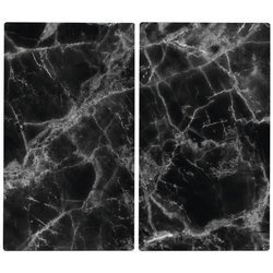 Üveg védőlapok MARBLE BLACK a tűzhelyhez – 2 db, ZELLER, 4-es minta