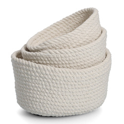 Pamut kosarak készlete különböző méretekben, 3 db.