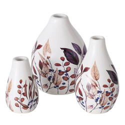 Brinja dekoratív vázák, 3 darab, kőedény