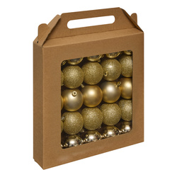 Karácsonyfadíszek, 25 darab, Ø 6 cm