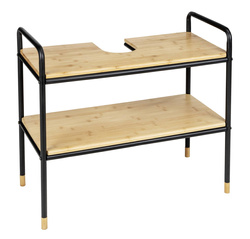 Mosdó alatti szekrény, 70 x 60 x 33,5 cm, bambusz tetejű, Loft, WENKO