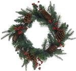 Karácsonyi koszorú tobozokkal, Ø 45 cm