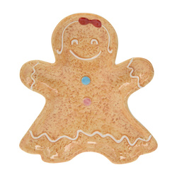 Karácsonyi edény mézeskalács formájában, 22 x 19 cm, COOKIE