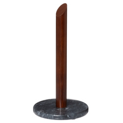 Papírtörlő tartó, márvány és akác, 30 cm
