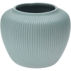 Széles, alacsony virágváza, púder színekben, kerámia, Ø 15,5 cm