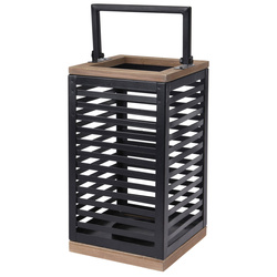 LOFT fém fogantyús kerti lámpás, 15 x 15 x 28 cm