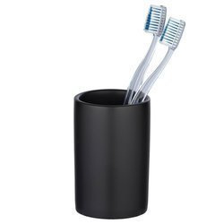 POLARIS MATT fogkefe tartó, WENKO, fekete || matt