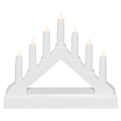 Adventi LED gyertya, 7 lámpával, 13 cm