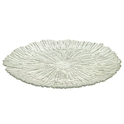 Dísztányér organikus formában, Ø 32 cm
