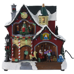 Mozgó karácsonyi jelenet Mikulás székhelye