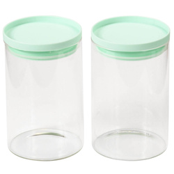 Két üvegtároló edény készlet, 10 x 15 cm, Kesper