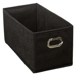 Tárolóedény, téglalap alakú, fogantyúkkal, 15 x 31 x 15 cm, fekete