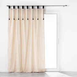 FILINE függöny pántokkal, poliészter-pamutszövet, 140 x 240 cm