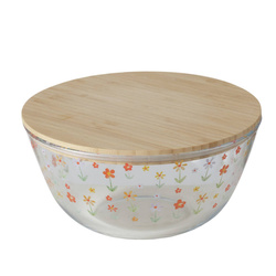 Üvegtál fedéllel BLÜMI, Ø 23 cm