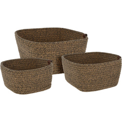 Bőröndök tárolásra, pamutból szőve, 3 darab