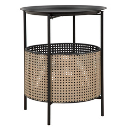 Kerek asztal tárolókosárral, Ø 40 cm