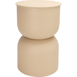 DISA oszlopasztal, matt, Ø 31 cm, homokszínű