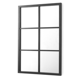 Téglalap alakú tükör muntinokkal, 71 x 49 cm