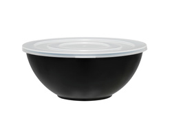 Műanyag tál fedővel, 1380 ml