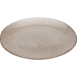 Karneol üvegtányér, 21 cm