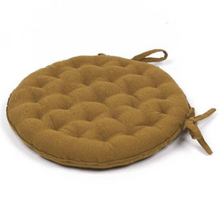 Kerek székpárna Secession, pamut, Ø 37 cm