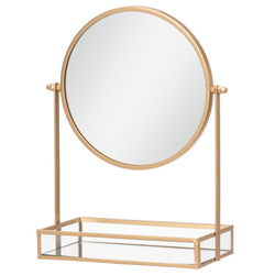 GEMMY kozmetikai tükör tálcával, Ø 20 cm