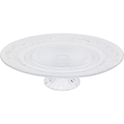 Üvegtorta tál klasszikus stílusban, Ø 25 x 7 cm