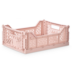 Rózsaszínű SORT összecsukható doboz, 40 x 30 x 15 cm