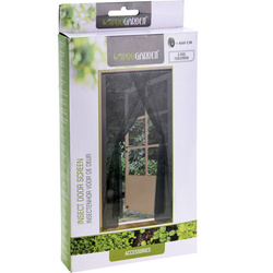 Fekete szúnyogháló ajtóra, 75 x 220 cm