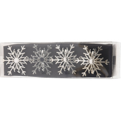 Ezüst szalvétagyűrűk ünnepi mintával, 4 db.