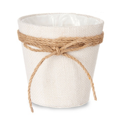 Kaspó juta masnival, Ø 13 cm